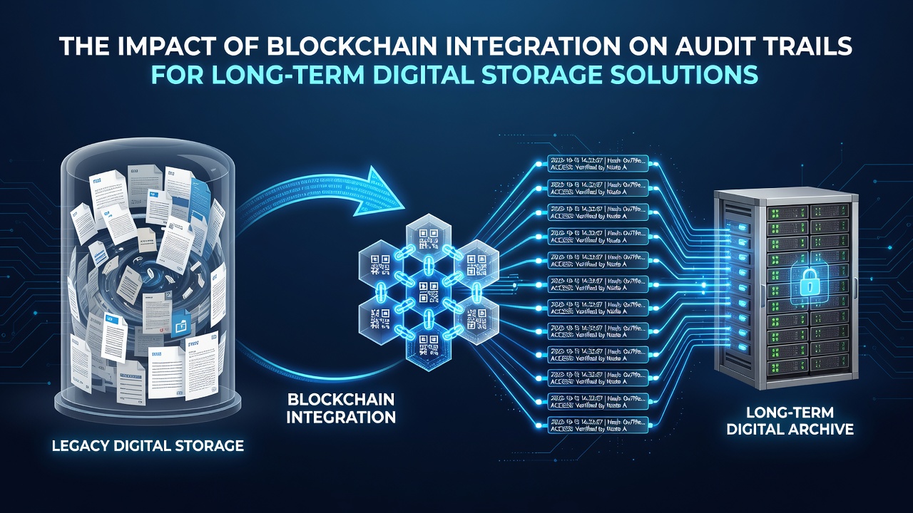 The Impact of Blockchain Integration on Audit Trails for Long-Term Digital Storage Solutions